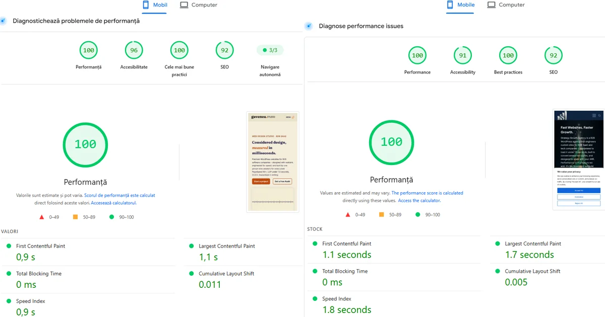 Editorial illustration of website speed measured in milliseconds for a fast B2B SaaS website